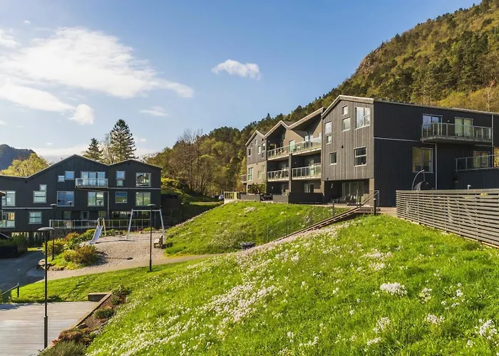 Large Luxurious With Private Terrace And Parking Apartman Bergen